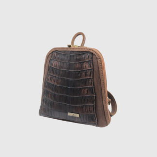 Narissa Crocodile Petite - Brazilnut/Mocca