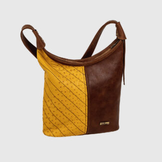 Alexia Decorative Ostrich - Yellow/Mocca