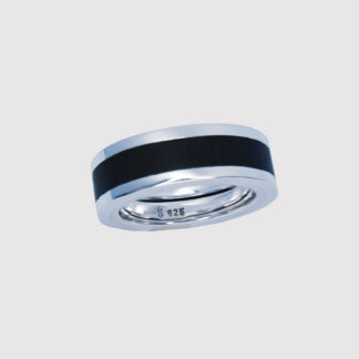Ebony Wood Infused Ring