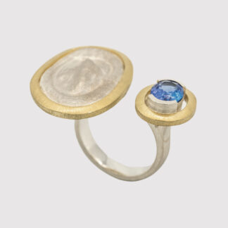 Crocodile Scale Tanzanite Ring