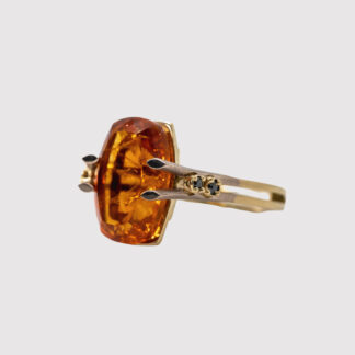 Orange Garnet Ring