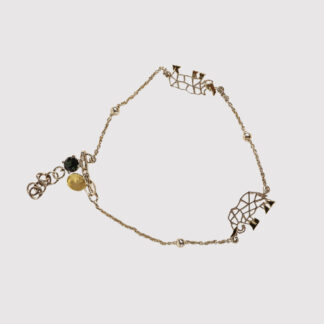 Elephant and Rhino Geometric Bracelet