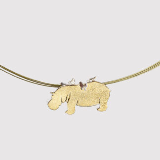 Hippo and Oxpekkie Birds Pendant