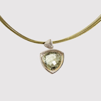 Mint Green Amethyst Pendant