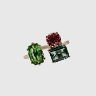 Tourmaline Cluster Ring